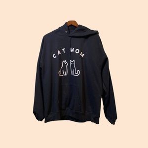 Black Cat Mom Sweatshirt NWOT Size XL Unisex